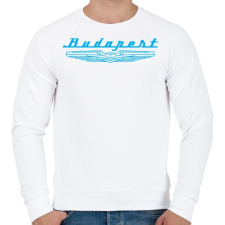 PRINTFASHION budapest-ikarus-cyan - Férfi pulóver - Fehér férfi pulóver, kardigán