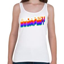 PRINTFASHION Budapest - Női atléta - Fehér női trikó