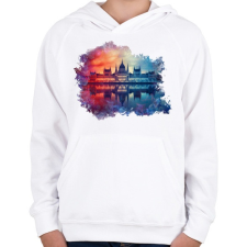 PRINTFASHION budapest parlament01 - Gyerek kapucnis pulóver - Fehér gyerek pulóver, kardigán
