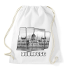 PRINTFASHION Budapest parlament (GTA stílus) - Sportzsák, Tornazsák - Fehér