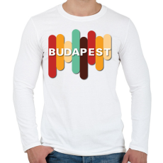 PRINTFASHION Budapest - Színes - Férfi hosszú ujjú póló - Fehér