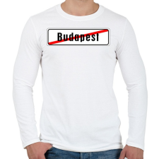 PRINTFASHION budapest-vege - Férfi hosszú ujjú póló - Fehér férfi póló