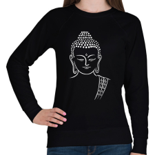 PRINTFASHION buddha - Női pulóver - Fekete női pulóver, kardigán