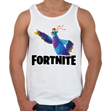 PRINTFASHION Budge - fortnite - Férfi atléta - Fehér atléta, trikó