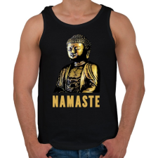 PRINTFASHION BUDHA2 - Férfi atléta - Fekete atléta, trikó