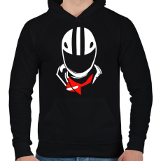 PRINTFASHION bukóó - Férfi kapucnis pulóver - Fekete