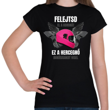 PRINTFASHION Bukósisakot visel - Női póló - Fekete női póló