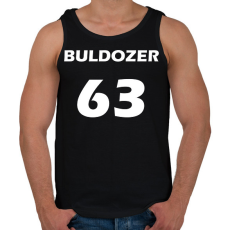 PRINTFASHION BULDOZER 63 Fehér - Férfi atléta - Fekete