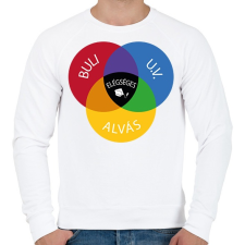 PRINTFASHION Buli, U.V., Alvás - Elégséges - Férfi pulóver - Fehér férfi pulóver, kardigán