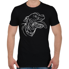 PRINTFASHION Bull terrier - Férfi póló - Fekete férfi póló