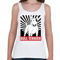 PRINTFASHION Bull Terrier - Női atléta - Fehér