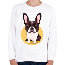 PRINTFASHION bulldog - Gyerek pulóver - Fehér