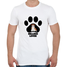PRINTFASHION Bulldog Lover - Férfi póló - Fehér
