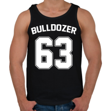 PRINTFASHION Bulldozer 63 - Férfi atléta - Fekete