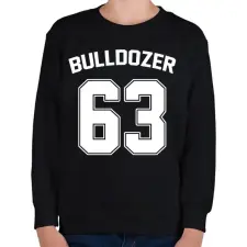 PRINTFASHION Bulldozer 63 - Gyerek pulóver - Fekete gyerek pulóver, kardigán