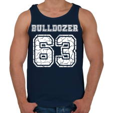 PRINTFASHION Bulldozer - Férfi atléta - Sötétkék atléta, trikó