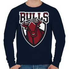 PRINTFASHION Bulls - Férfi pulóver - Sötétkék férfi pulóver, kardigán