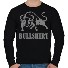 PRINTFASHION Bullshirt - Férfi pulóver - Fekete férfi pulóver, kardigán