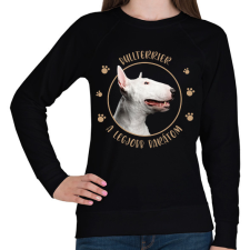 PRINTFASHION Bullterrier - Legjobb barát - Női pulóver - Fekete női pulóver, kardigán