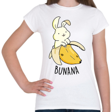 PRINTFASHION Bunana - Női póló - Fehér női póló