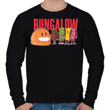 PRINTFASHION Bungalow - Férfi pulóver - Fekete férfi pulóver, kardigán
