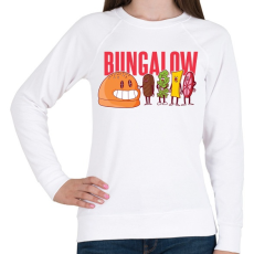 PRINTFASHION Bungalow - Női pulóver - Fehér