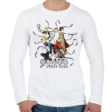 PRINTFASHION Bungo Stray Dogs - Férfi hosszú ujjú póló - Fehér