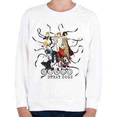 PRINTFASHION Bungo Stray Dogs - Gyerek pulóver - Fehér