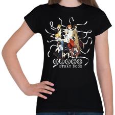 PRINTFASHION Bungo Stray Dogs - Női póló - Fekete női póló