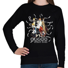PRINTFASHION Bungo Stray Dogs - Női pulóver - Fekete