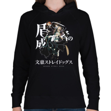 PRINTFASHION Bungou Stray Dogs - Női kapucnis pulóver - Fekete