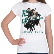 PRINTFASHION BUNGOU STRAY DOGS - Női póló - Fehér női póló