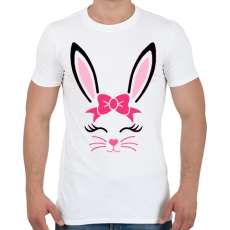 PRINTFASHION Bunny girl - Férfi póló - Fehér