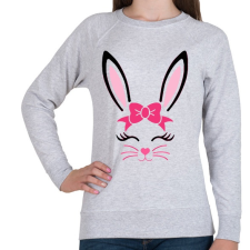 PRINTFASHION Bunny girl - Női pulóver - Sport szürke női pulóver, kardigán