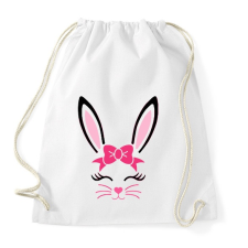 PRINTFASHION Bunny girl - Sportzsák, Tornazsák - Fehér tornazsák