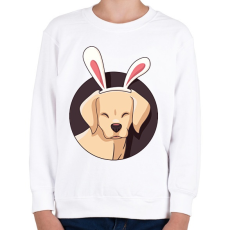 PRINTFASHION Bunnydog - Gyerek pulóver - Fehér