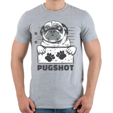 PRINTFASHION Bűnöző mopsz - Férfi póló - Sport szürke