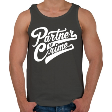 PRINTFASHION Bűntárs - Férfi atléta - Sötétszürke atléta, trikó