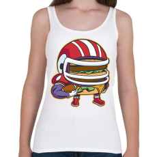 PRINTFASHION Burger amerikai focista - Női atléta - Fehér
