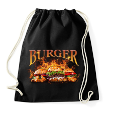 PRINTFASHION Burger - Sportzsák, Tornazsák - Fekete tornazsák