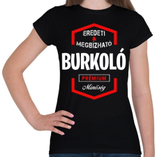 PRINTFASHION Burkoló prémium minőség - Női póló - Fekete női póló