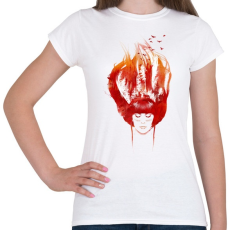 PRINTFASHION Burning forest - Női póló - Fehér