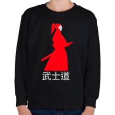 PRINTFASHION Bushido - Gyerek pulóver - Fekete
