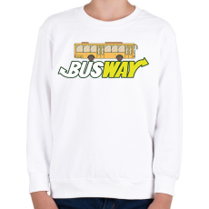 PRINTFASHION Busway - Gyerek pulóver - Fehér