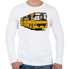 PRINTFASHION Busz - Férfi hosszú ujjú póló - Fehér