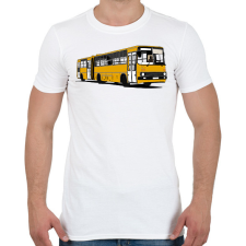 PRINTFASHION Busz - Férfi póló - Fehér férfi póló