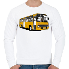 PRINTFASHION Busz - Férfi pulóver - Fehér
