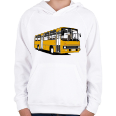 PRINTFASHION Busz - Gyerek kapucnis pulóver - Fehér