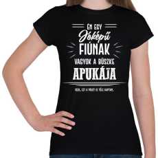 PRINTFASHION Büszke apuka - Fiú - Női póló - Fekete