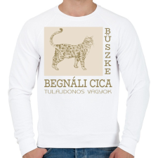 PRINTFASHION Büszke cica tulajdonos - Bengáli - Férfi pulóver - Fehér női pulóver, kardigán